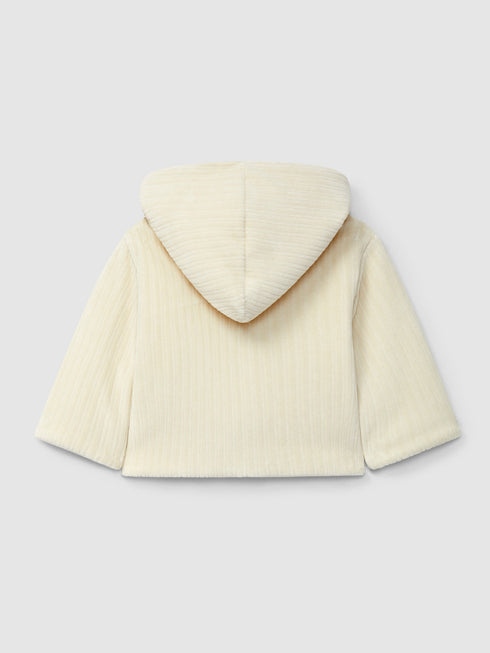 LARANJINHA VELVET HOODED JACKET
